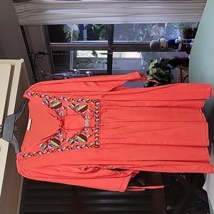 ERC orange cotton top/dress